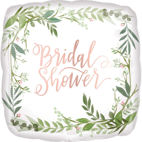 Eckiger Bridal Shower Rosen Ballon