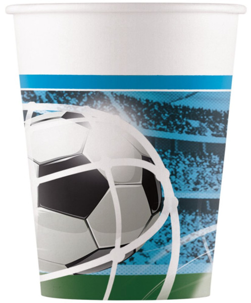 8 Fußball Meister Becher 200ml