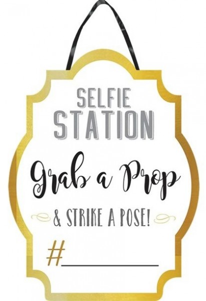 Selfie Station Schild 38 x 48cm