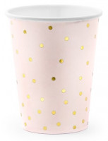 6 Party Queen Pappbecher rosa 260ml