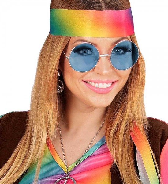 Hippie Brille John hellblau 3