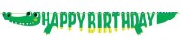 Krokodil Party Birthday Girlande 1,8m