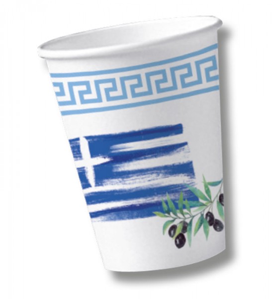 10 Griechenland Party Becher 200ml