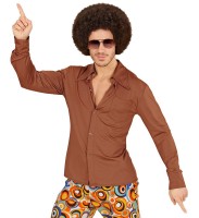 Disco Herren Hemd Braun