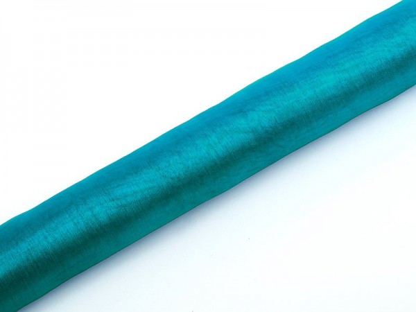 Organza Stoff Julie türkis 9m x 36cm