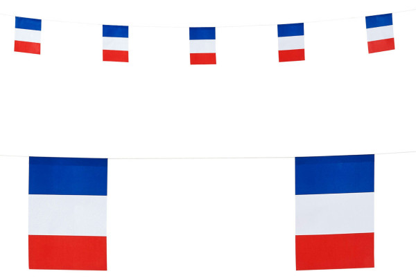 Frankreich Party Girlande 6m