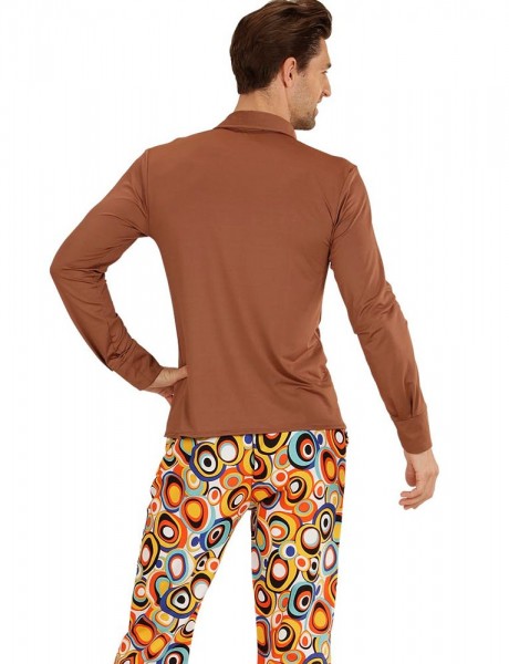 Disco Herren Hemd Braun 2