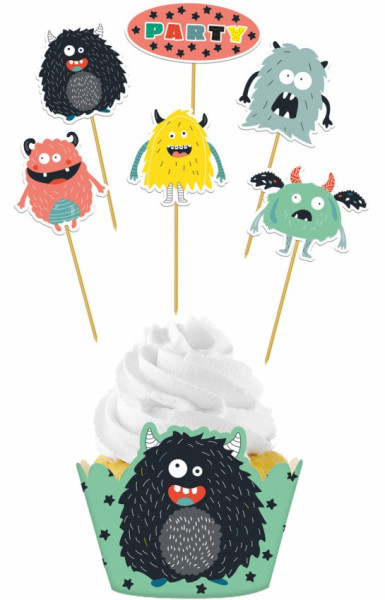 Monster Festival Muffin-Set 12-teilig