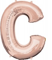 Buchstaben Folienballon C roségold 81cm
