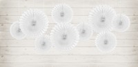 Vorschau: 3 Papierrosetten Kate weiß
