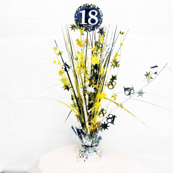 Golden 18th Birthday Tischfontäne 46cm