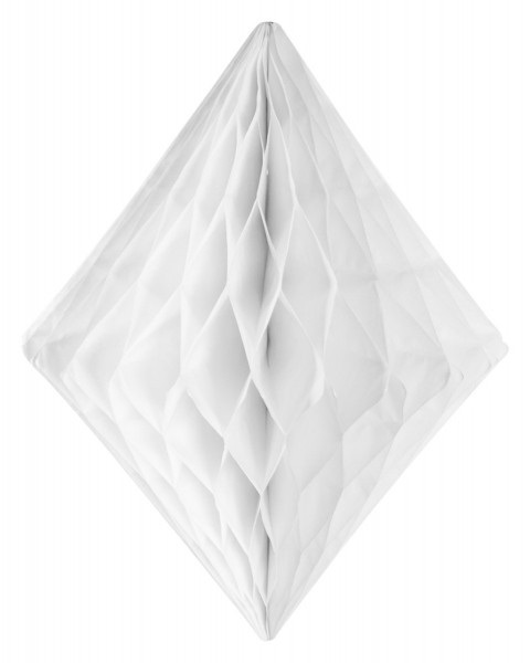 Weißer Diamant Wabenball 24x30cm