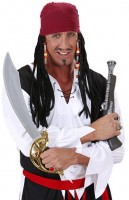 Piratenkapitän Herrenperücke mit Bandana