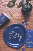 5 Elegant Blue 40h Birthday Spiralhänger