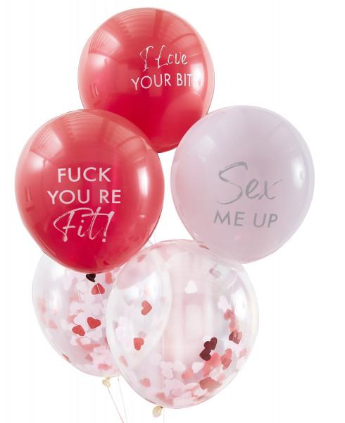5 Frisch verliebt Luftballons 30cm