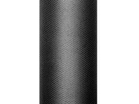 Tüll Stoff Luna schwarz 9m x 30cm