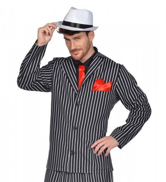 Weißer Gangster Hut Mafioso 4