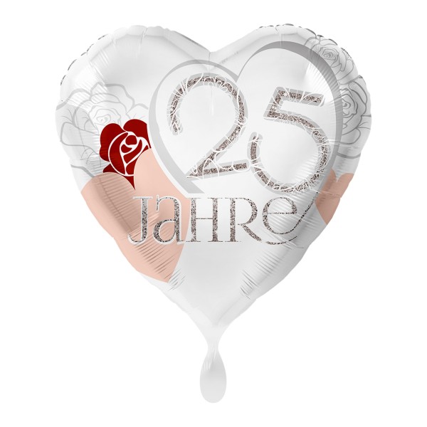 25 glückliche Jahre Folienballon 43cm