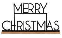 Merry Christmas Aufsteller schwarz 36cm