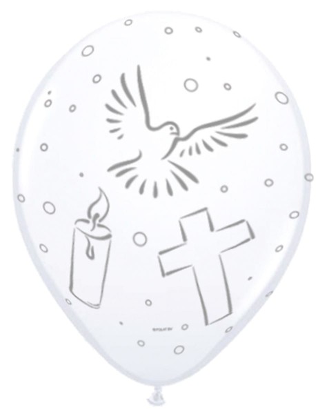 8 Ballons Christliche Symbole 30cm