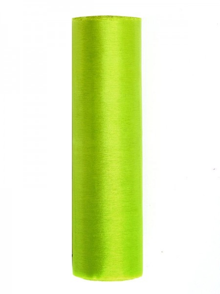 9m Tischläufer Apfelgrün Organza 2