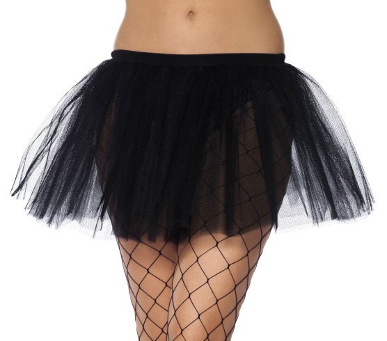 Frecher Tutu Unterrock Schwarz 30 cm