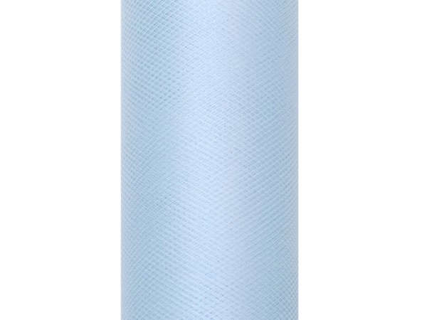 Tüll-Stoff Luna pastellblau 9m x 30cm
