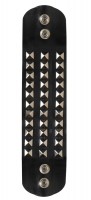 Rockiges Nietenarmband Dreireihig