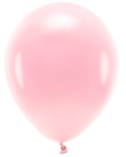 100 Eco Pastell Ballons babyrosa 30cm