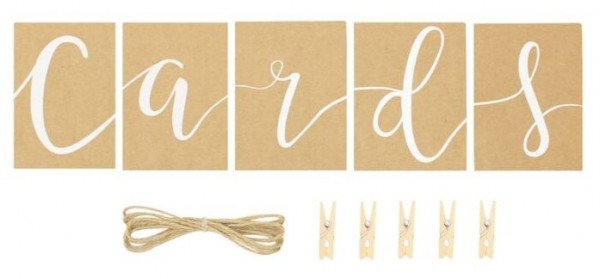 DIY Landliebe Hochzeit Cards Girlande 2