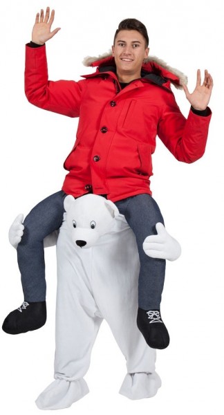 Elias Eisbär Huckepack Kostüm