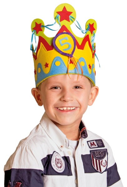 Geburtstagskrone Jungen Zahl 1-5
