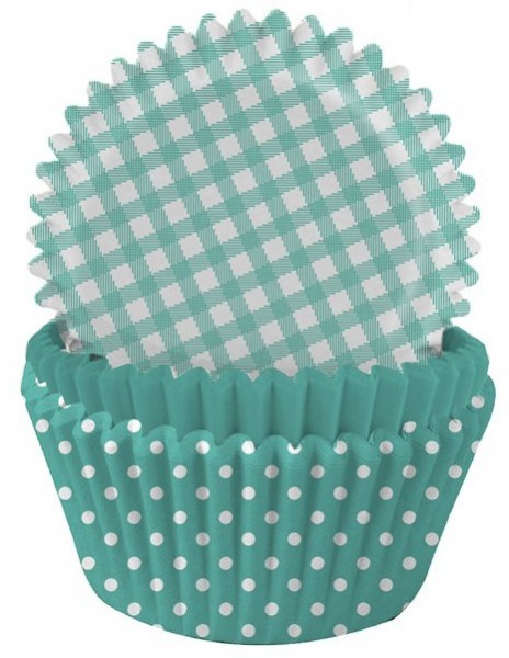 75 Türkise Muffinformen Delight 5cm