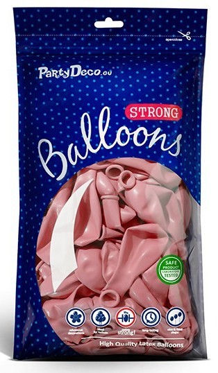 10 Partystar Luftballons hellrosa 30cm 2