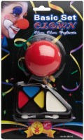 Buntes Clowns Schminke Mit Nase