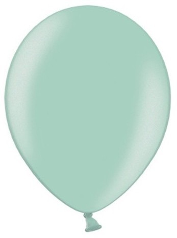 50 Partystar metallic Ballons mint 27cm