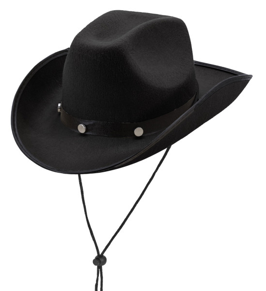 Cowboy Western Hut in Schwarz