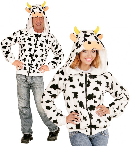 Plüschige Kuh Jacke Unisex