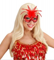 Maskenball Venezia Augenmaske Rot