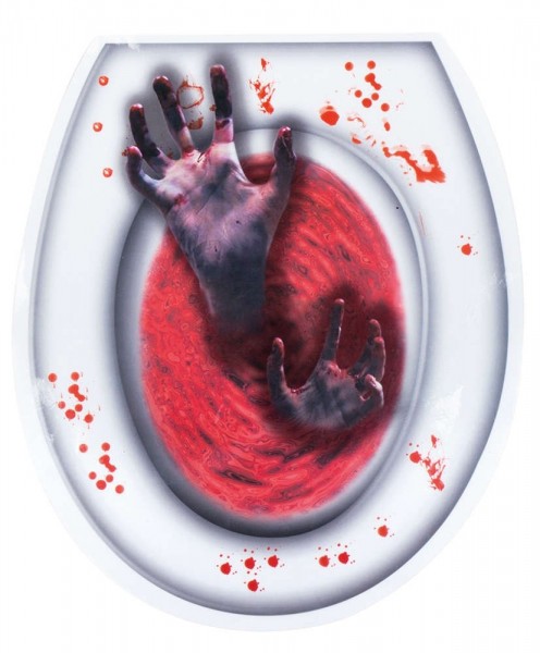 Grauen der Kanalisation WC Sticker