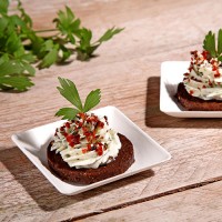 50 Kleine Zuckerrohr Fingerfood Teller weiß