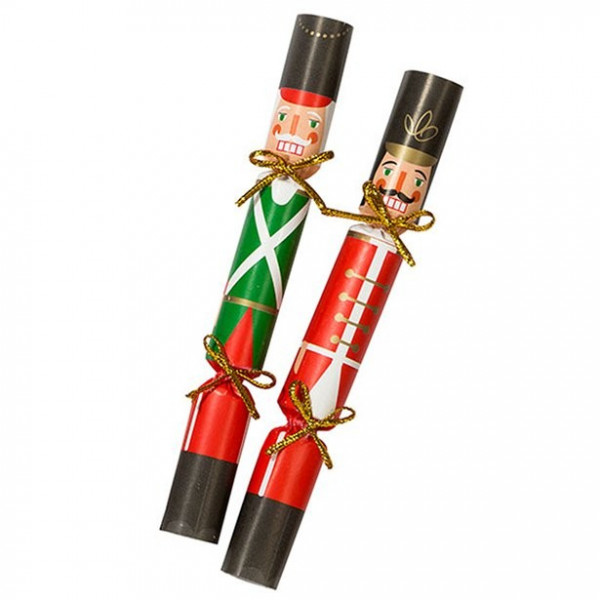 6 Mini Nussknacker Knallbonbons 13cm