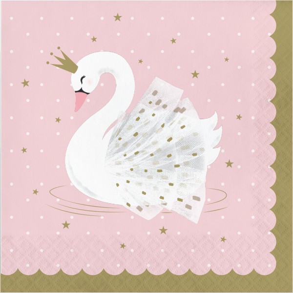 16 Royal Swan Servietten 33cm