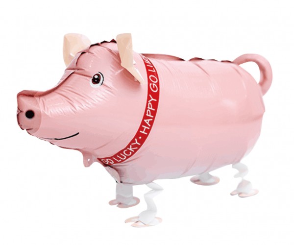 Unbeschwertes Schweinchen Airwalker Ballon