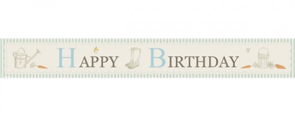 Peter Hase Happy Birthday Banner Set 3 Stück