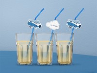 Vorschau: 6 Little Plane Strohhalme 24cm