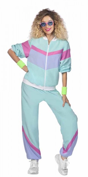 80er Jahre Trainingsanzug blau unisex 5