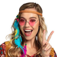 70er Jahre Hippie Brille pink