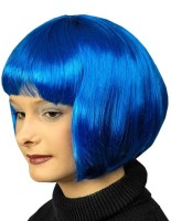 Royalblaue Bob Perücke Eveline