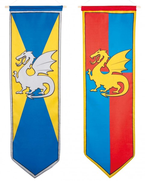 Ritterflagge Drachen 100 x 30cm